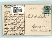 W2982 Norderney Giftbude Ziegen Schwarz-Weiß-Rot 1908