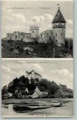 78532 W7200 Tuttlingen - Ruine Honburg Tuttlingen Blick auf Schloss Mühlheim 2-Bildaufnahme