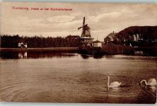 26548 W2982 Norderney - Partie an der Napoleonschanze Schwan Windmühle