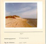 25980 W2280 Sylt-Ost FOTO KEINE AK Blidselbucht Foto montiert auf Karton