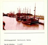 26409 W2944 Harlesiel , Ostfriesl FOTO KEINE AK Hafen Foto montiert auf Karton