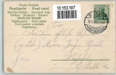 Abschied , Golddruck AK Trompeter v. Säckingen 1903 Prägedruck