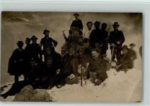 Oben auf dem Gipfel , Alpinismus AK Bergsteiger 1926 Foto AK