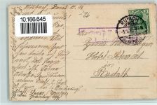 Neujahr 1915 - passepartout Tintenfass Prägedruck