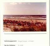 26486 W2946 Wangerooge , Nordseebad FOTO KEINE AK Strand Foto montiert auf Karton