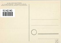 38. Beim Buttern sign. Moritz Bergbau Künstlerkarte