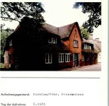 25938 W2270 Nieblum FOTO KEINE AK Friesenhaus Foto montiert auf Karton