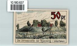 33397 W4835 Rietberg - Notgeld Schlosswälle