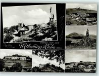 36115 W6414 Milseburg - Milseburg Wasserkuppe Fliegerdenkmal Kloster Volkersberg Schloß Bieberstein Kloster Kreuzberg Mehrfachaufnahme