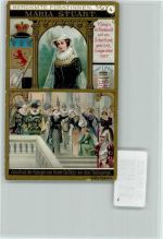 Berühmte Fürstinnen, Maria Stuart, Wappen, Sammelbild Liebig Adel England