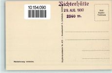 Richterhütte Kupfertiefdruck Reichenspitzgruppe Hüttenstempel