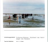 27472 W2190 Duhnen FOTO KEINE AK Foto montiert auf Karton