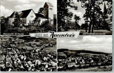 58809 W5982 Neuenrade - Pfarrkirche St. Marien Wall m. Schule u. Kirche