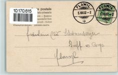 Nr. 4 Serie Käthchen beim Schlittschuhlaufen, handcoloriert Schlittschuh 1902