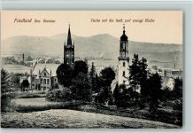Friedland Mieroszow - Partie mit der Kath Kirche und Evangel. Kirche