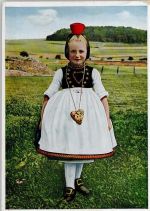 Verlag Hansmann Nr. 50817 - Mädchen mit Lebkuchenherz Trachten Schwälmer