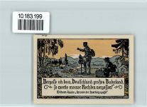 37632 W3456 Eschershausen , Ith - Notgeld Wilhelm Raabes Geburtshaus Raabeturm und -Denkmal