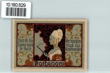 14712 O1830 Rathenow - Notgeld Dame Stielglas