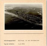 26579 W2985 Baltrum FOTO KEINE AK Luftaufnahme von Nordwesten Foto montiert auf Karton