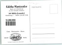 Editha Maniscalco Originalautogramm Schlagersänger
