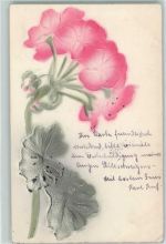 Blume AK Reliefdruck 1905 Gebrauchsspuren