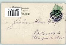 Blume AK Reliefdruck 1905 Gebrauchsspuren