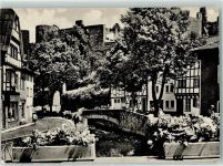 53902 W5358 Bad Münstereifel - Erft am Entenmarkt mit Blick auf die Burg