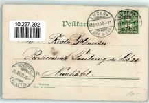 mit GlasperlenauflageJahreszahl 1901 Neujahr Spruch Passepartout AK mit Glitzer