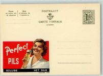 Perfect Pils - Publibel 1340 Belgische Ganzsache Wertstufe 1,20 Werbung Bier