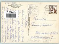 34519 W3543 Ottlar Gebrauchsspuren Rückseite mit Abschürfungen und Kleberesten Pension Kastanienhof Ponykutsche