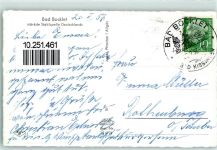 97708 W8733 Bad Bocklet - Rückseite mit Abschürfungen bzw Kleberesten