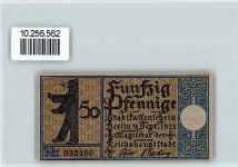 10115 O1020 Friedrichshain - Notgeld 50 Pfennig Überfahrt Stralauer Fischzug