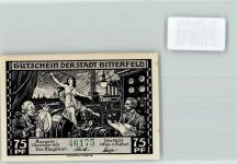 06749 O4400 Bitterfeld - Notgeld 75 Pfennig Kohlentagebau