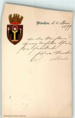 Doerigsche Kunstdruck, Karlsruhe Münchner Kindl 1899 Prägedruck