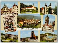 97816 W8770 Lohr a. Main - Märchenbrunnen Rathaus Kloster Maria Buchen