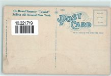 Sight Seeing Yacht Tourist - all around New York Dampfer New York 1909