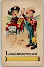 Ill always remember your number Auto Humor Gebrauchsspuren