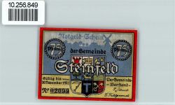 49439 W2841 Steinfeld (Oldenburg) - Notgeld 75 Pfennig