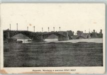 Warschau Warszawa 1915 - Wysadzony w powietrze Nowy Most