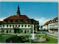 79312 W7830 Emmendingen - Marktplatz Rathaus Springbrunnen