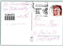 57555 W5245 Mudersbach , Sieg Gebrauchsspuren Rückseite mit Abschürfungen und Kleberesten