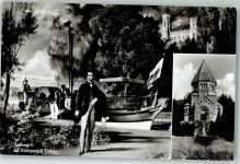 Königsschiff Tristan AK Adel Ludwig II Fotomontage AK