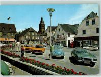 58313 W5804 Herdecke , Ruhr - Hauptstraße Alte Stiftskirche Spielsalon Sparkasse VW Käfer