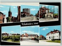 59320 W4722 Westkirchen - Rückseite mit Abschürfungen bzw Kleberesten Ehrenmal Schlossansicht