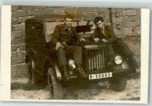 Soldaten Auto Jeep Soldatenleben FOTO KEINE AK