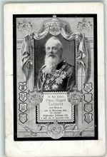 Trauerkarte Prinzregent Luitpold AK Datumskarte 1912 Gebrauchsspuren