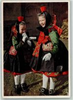 Nr. 1143 Die bunte Schwalm Nr. 2 Kind AK Hess. Tracht, Mandt