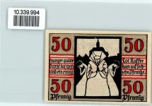 06618 O4800 Naumburg Saale Notgeldschein 50 Pfennig Notgeld Wappen