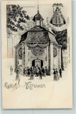 47623 W4178 Kevelaer 1906 - Gnadenkapelle Madonna