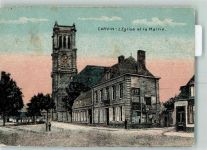 62220 Carvin 1916 - Kirche La Mairie Feldpost WK I